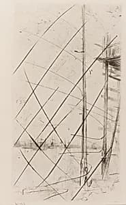 Shipbuilder's Yard, Liverpool by James McNeill Whistler (1834-1903)