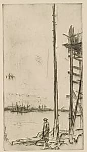 Shipbuilder's Yard, Liverpool by James McNeill Whistler (1834-1903)