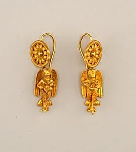 Siren Earrings by Fortunato Pio Castellani & Sons, Italy, founded 1815