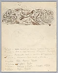 Sketch for a Wall Panel by Francis Augustus Lathrop, (American, 1849–1909)