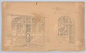 Sketch in Bayeux by Arnold William Brunner, American, 1857–1925
