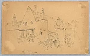 Sketch of Beaulieu by Arnold William Brunner, American, 1857–1925