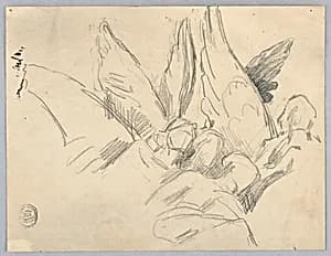 Sketch of Four Angels by Francis Augustus Lathrop, (American, 1849–1909)