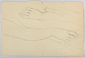 Sketch of Hands by Daniel Huntington, American, 1816–1906