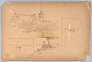 Sketches at Marlborough by Arnold William Brunner, American, 1857–1925