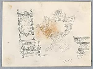 Sketches from Museé de Cluny, Paris by Arnold William Brunner, American, 1857–1925