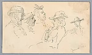 Sketches of Heads by Arnold William Brunner, American, 1857–1925