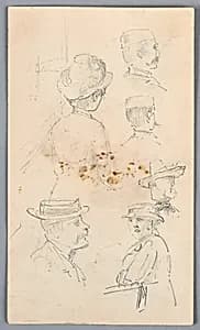 Sketches of Heads by Arnold William Brunner, American, 1857–1925