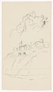 Sketches of Narni, Italy by Frederic Edwin Church, American, 1826–1900