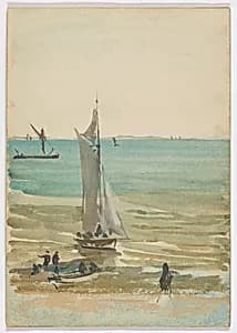 Southend–The Pleasure Yacht by James McNeill Whistler (1834-1903)