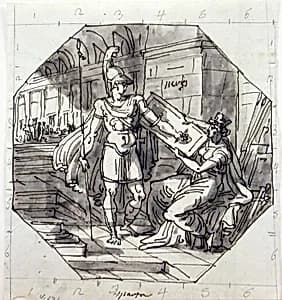 Spartan Virtue by Felice Giani, Italian, 1758–1823