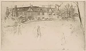 Speke Hall by James McNeill Whistler (1834-1903)