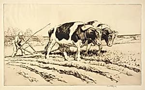 Spring Plowing by Kerr Eby