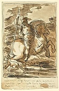 St. George and the Dragon by Fortunato Duranti, Italian, 1787 - 1863