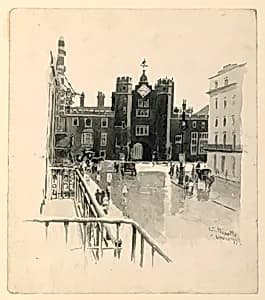 St. James's Palace by Ernest Clifford Peixotto, American, 1869–1940