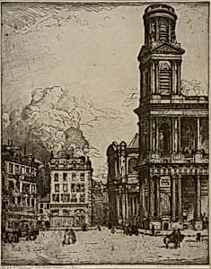 St. Sulpice Paris, La Grande Tour by Donald Shaw MacLaughlan