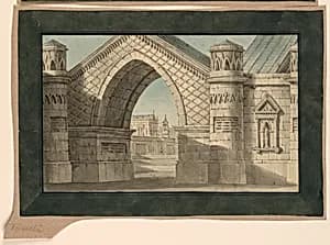 Stage Design, Gothic Archway by Unknown