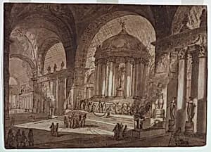 Stage Design, Temple of Love by Giuseppe Barberi, Italian, 1746–1809