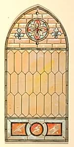 Stained glass window by John C. Wolf