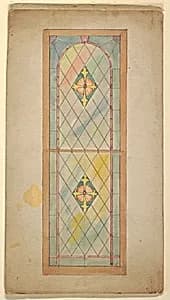 Stained glass window by John C. Wolf