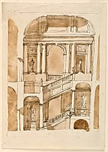 Stairway by Giuseppe Barberi, Italian, 1746–1809