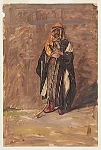Standing Bedouin Figure by Frederic Edwin Church, American, 1826–1900