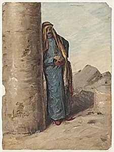 Standing Bedouin Figure by Frederic Edwin Church, American, 1826–1900