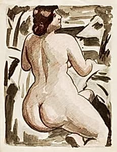 Standing Female Nude by Carl Newman