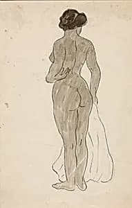 Standing Female Nude by Carl Newman