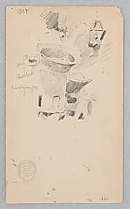 Street vendor by Robert Frederick Blum, American, 1857–1903