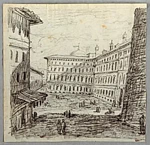 Streetscape by Felice Giani, Italian, 1758–1823
