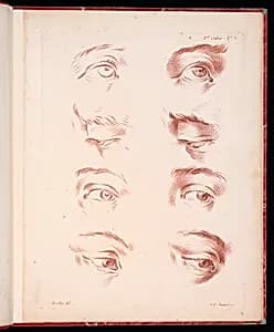 Studies of Eyes by Pierre Thomas Le Clerc, French, ca. 1740 - ca. 1796