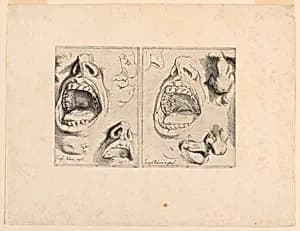 Studies of features by Jusepe de Ribera, Spanish, active Italy, 1591 – 1652
