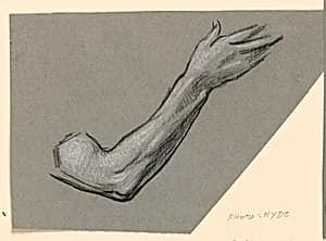 Study of arm by Elihu Vedder, American, 1836 – 1923