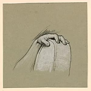 Study of figure by Elihu Vedder, American, 1836 – 1923