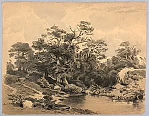 Study of landscape by William Stanley Haseltine, American, 1835–1900