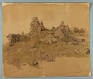Study of landscape by William Stanley Haseltine, American, 1835–1900