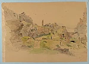 Study of landscape by William Stanley Haseltine, American, 1835–1900