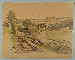 Study of landscape by William Stanley Haseltine, American, 1835–1900