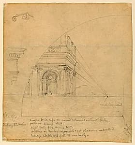 Study of perspective by Kenyon Cox, American, 1856–1919