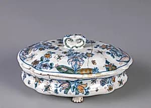 Sugar Bowl by Alcora Ceramic Factory, Spanish, 1727 – 1858