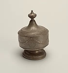 Sugarbowl and cover by Unknown