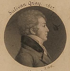 Sulivan Gray by Charles Balthazar Julien Févret de Saint-Mémin, 12 Mar 1770 - 23 Jun 1852