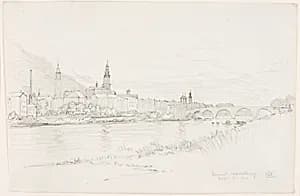 Sunset, Heidelberg by George Elbert Burr