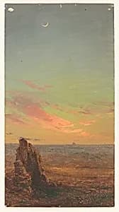 Sunset near Rome by Frederic Edwin Church, American, 1826–1900