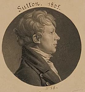 Sutton by Charles Balthazar Julien Févret de Saint-Mémin, 12 Mar 1770 - 23 Jun 1852