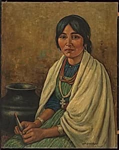 Taos Woman by Carl Moon