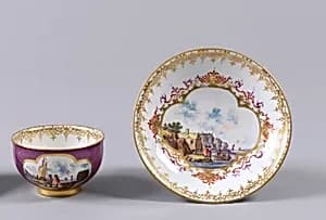 Tea Bowl and Saucer by Meissen Porcelain Manufactory, German, active from 1710 to the present