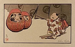 Teasing the Daruma by Helen Hyde