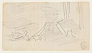 Tent and Campfire by Winslow Homer, American, 1836–1910